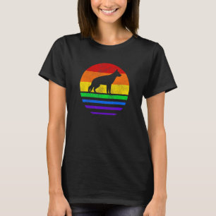Deutscher Schäferhund LGBT Regenbogenflagge Schwul T-Shirt
