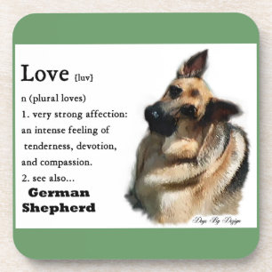 Deutscher Schäferhund Liebe Ist Getränkeuntersetzer