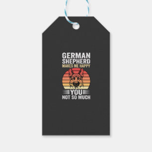 Deutscher Schäferhund Liebhaber Lustig Retro Geschenkanhänger