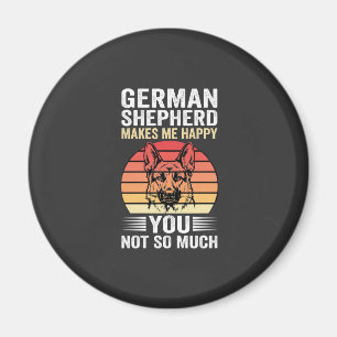 Deutscher Schäferhund Liebhaber Lustig Retro Magnet
