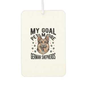 Deutscher Schäferhund Liebhaber-Shirt mit Vintage  Autolufterfrischer
