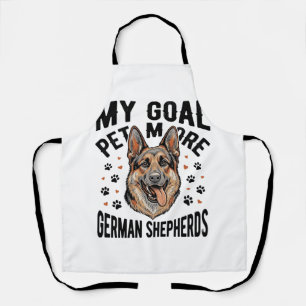 Deutscher Schäferhund Liebhaber-Shirt mit Vintage Schürze