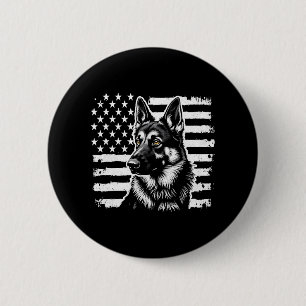 Deutscher Schäferhund Liebhaber USA Amerikanische  Button