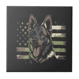 Deutscher Schäferhund Liebhaber USA Amerikanische  Fliese
