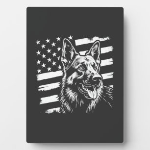 Deutscher Schäferhund Liebhaber USA Amerikanische  Fotoplatte