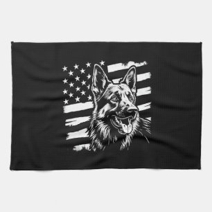 Deutscher Schäferhund Liebhaber USA Amerikanische Geschirrtuch