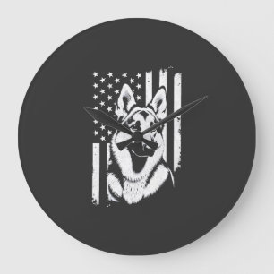 Deutscher Schäferhund Liebhaber USA Amerikanische Große Wanduhr