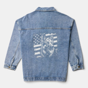 Deutscher Schäferhund Liebhaber USA Amerikanische Jeansjacke