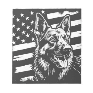 Deutscher Schäferhund Liebhaber USA Amerikanische Notizblock