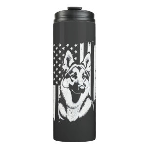 Deutscher Schäferhund Liebhaber USA Amerikanische  Thermosbecher
