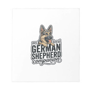 Deutscher Schäferhund Liebhaber Vintage Gravur Hun Notizblock