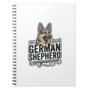Deutscher Schäferhund Liebhaber Vintage Gravur Hun Notizblock