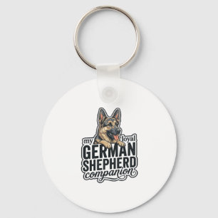 Deutscher Schäferhund Liebhaber Vintage Gravur Hun Schlüsselanhänger