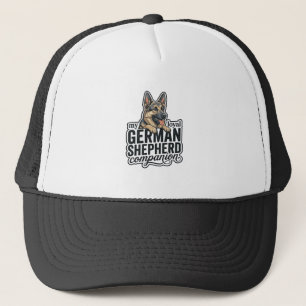 Deutscher Schäferhund Liebhaber Vintage Gravur Hun Truckerkappe