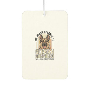 Deutscher Schäferhund Liebhaber Vintage Gravur Lus Autolufterfrischer