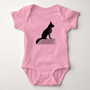 Deutscher Schäferhund Loki Sailor's Knot Black Baby Strampler