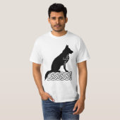Deutscher Schäferhund Loki Sailor's Knot Black T-Shirt (Vorne ganz)