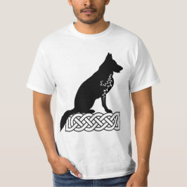 Deutscher Schäferhund Loki Sailor's Knot Black T-Shirt