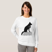 Deutscher Schäferhund Loki Sailor's Knot Black T-Shirt (Vorne ganz)