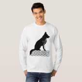 Deutscher Schäferhund Loki Sailor's Knot Black T-Shirt (Vorne ganz)