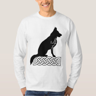 Deutscher Schäferhund Loki Sailor's Knot Black T-Shirt