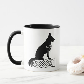 Deutscher Schäferhund Loki Sailor's Knot Two-Tone- Tasse
