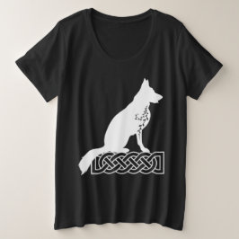 Deutscher Schäferhund Loki Sailor's Knot White Große Größe T-Shirt