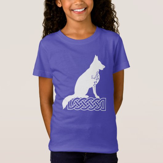 Deutscher Schäferhund Loki Sailor's Knot White T-Shirt (Vorderseite)