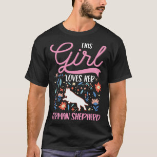 Deutscher Schäferhund Mädchen Deutscher Schäferhun T-Shirt