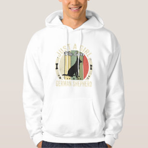 Deutscher Schäferhund Mädchen Hundeliebhaber Desig Hoodie