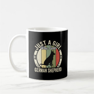 Deutscher Schäferhund Mädchen Hundeliebhaber Desig Kaffeetasse