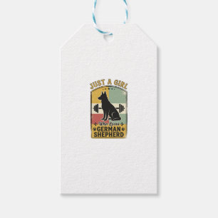 Deutscher Schäferhund Mädchen Vintage Hundeliebhab Geschenkanhänger