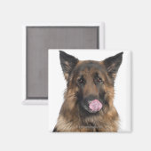 Deutscher Schäferhund Magnet (Vorderseite/Rückseite)