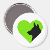 Deutscher Schäferhund Magnet (Vorderseite/Rückseite)