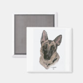 Deutscher Schäferhund Magnet (Vorderseite/Rückseite)