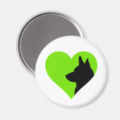 Deutscher Schäferhund Magnet (Vorderseite/Rückseite)