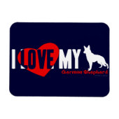 Deutscher Schäferhund Magnet (Horizontal)