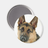Deutscher Schäferhund Magnet (Vorderseite/Rückseite)