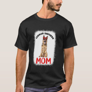 Deutscher Schäferhund-Mama-Hundefrau Gebleicht Fra T-Shirt