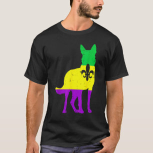 Deutscher Schäferhund Mardi Gras Hunde Karneval Hu T-Shirt