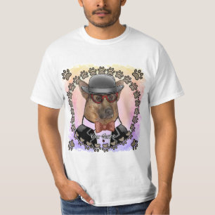 Deutscher Schäferhund mit Brille  T-Shirt