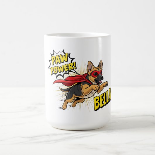 Deutscher Schäferhund mit individuell anpassbarem Kaffeetasse (Mittel)