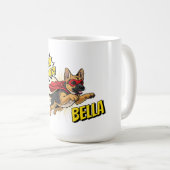 Deutscher Schäferhund mit individuell anpassbarem Kaffeetasse (VorderseiteRechts)
