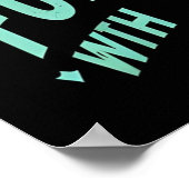 Deutscher Schäferhund mit Stärke und Herz springen Poster (Ecke)