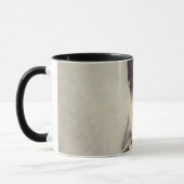 Deutscher Schäferhund mit US-Flagge Tasse (Links)