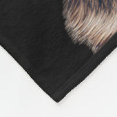 Deutscher Schäferhund mit US-Flagge Unabhängigkeit Fleecedecke (Ecke)