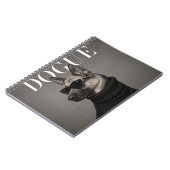 Deutscher Schäferhund Mode Hund Kunst Notizblock (Linke Seite)
