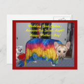 Deutscher Schäferhund modelliert Muttertag Postkarte (Vorne/Hinten)