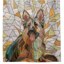 Deutscher Schäferhund - Mosaikkunst