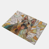 Deutscher Schäferhund - Mosaikkunst Fußmatte (Schrägansicht)